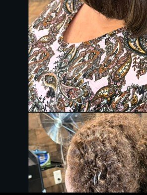 Curly hair finish
